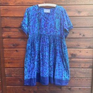 Nnamdi Ibenagu Spirit Of Courage African Batik Babydoll Dress 100% Cotton